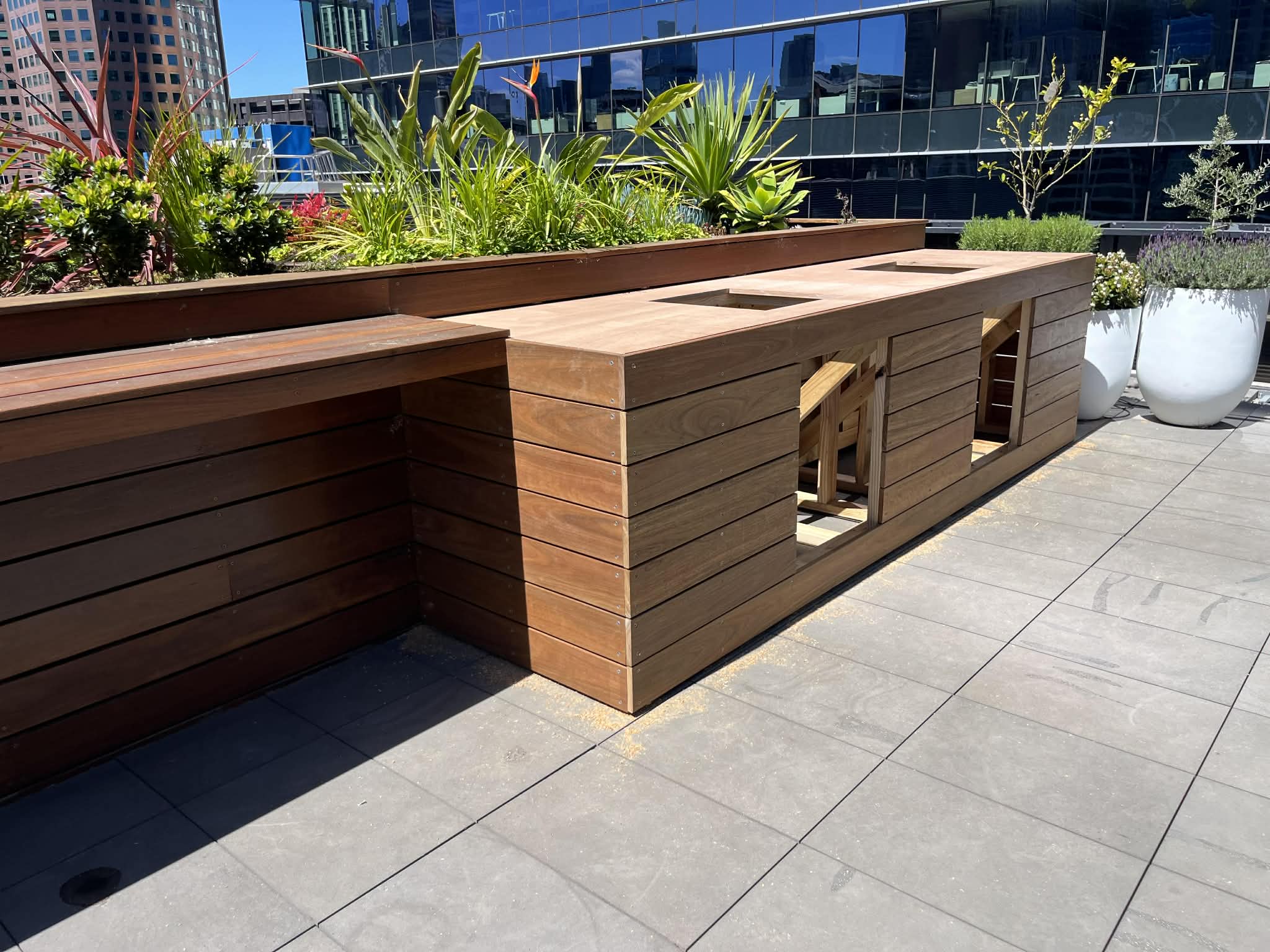 Spotted Gum deck Melbourne CBD